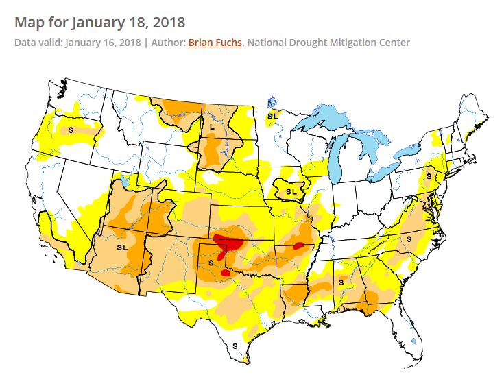 Drought Moniitor 011818